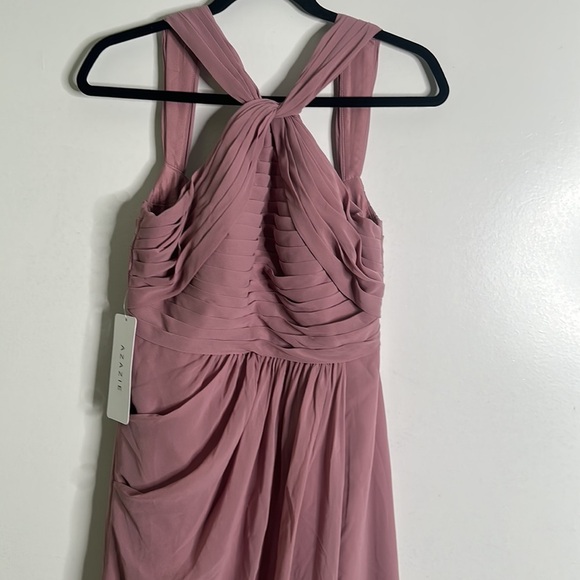 AZAZIE bridesmaids maxi dress dusty pink size 4 new - Picture 6 of 15